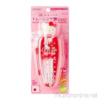 Hello Kitty bear and ribbon with training chopsticks 14cm case - B00VDWQ8B4